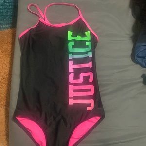 Black Silk Justice Swim Wear FOR girls ( size 10).
